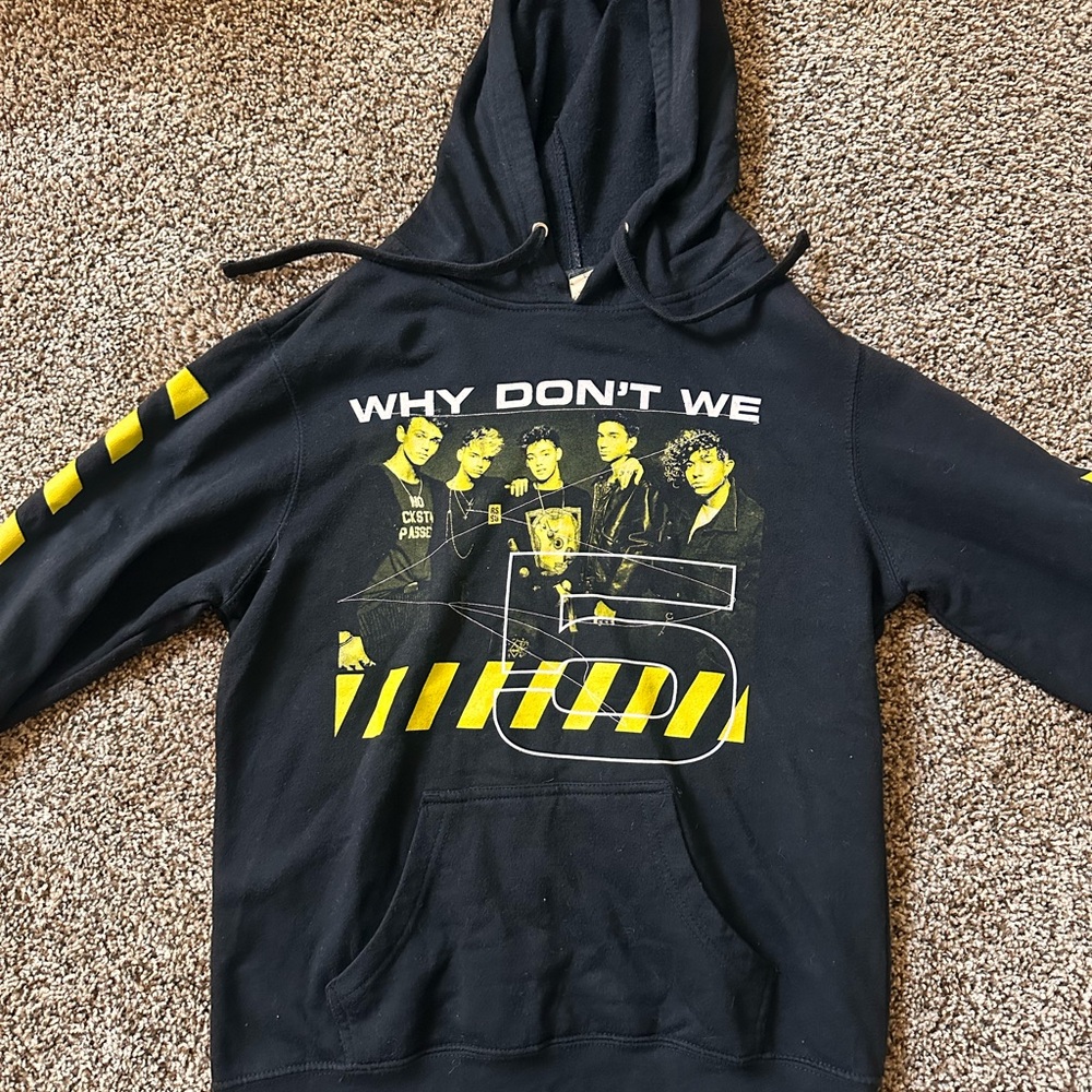 Why Don't We Black and Yellow Hoodie